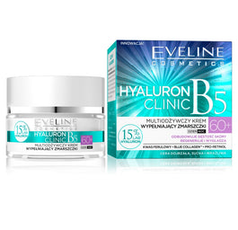 Eveline Cosmetics Hyaluron Clinic 60+ multiodżywczy krem wypełniający zmarszczki na dzień i na noc 50ml