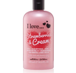 I Love Bath & Shower Creme krem pod prysznic i do kąpieli Raspberry & Cream 500ml