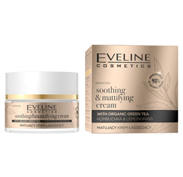 Eveline Cosmetics Organic Gold matujący krem łagodzący 50ml