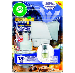 Air Wick Essential Oils elektryczny odświeżacz powietrza i wkład Grzane Wino 19ml
