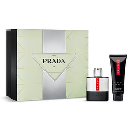 Prada Luna Rossa Carbon zestaw woda toaletowa spray 50ml + żel pod prysznic 75ml