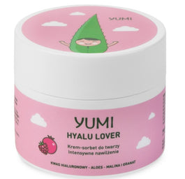 Yumi Hyalu Lover intensywnie nawilżający krem-sorbet do twarzy Malina-Granat 50ml