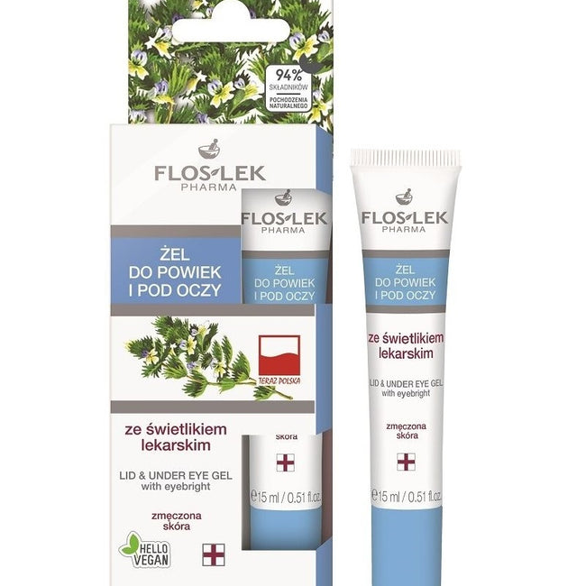 Floslek Żel do powiek i pod oczy ze świetlikiem lekarskim 15ml