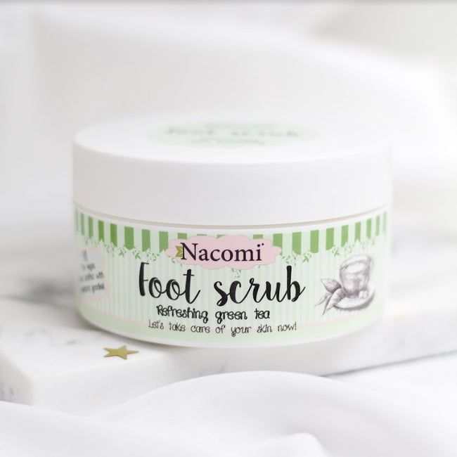 Nacomi Sugar Foot Scrub naturalny cukrowy peeling do stóp Zielona Herbata 125g