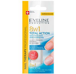 Eveline Cosmetics Nail Therapy Professional 8w1 Total Action skoncentrowana odżywka do paznokci 12ml