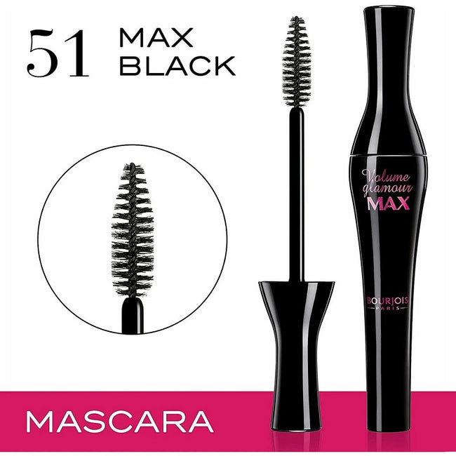 Bourjois Volume Glamour Max Mascara pogrubiający tusz do rzęs 51 Noir 10ml