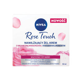 Nivea Rose Touch nawilżający żel-krem z organiczną wodą różaną i kwasem hialuronowym 50ml