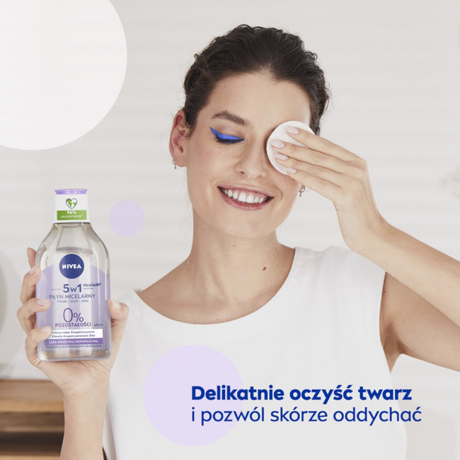 Nivea MicellAir Skin Breathe pielęgnujący płyn micelarny do cery wrażliwej i nadwrażliwej 400ml