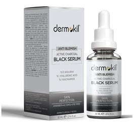 Dermokil Anti Blemish Active Charcoal Black Serum serum do twarzy przeciw przebarwieniom z węglem aktywnym 30ml