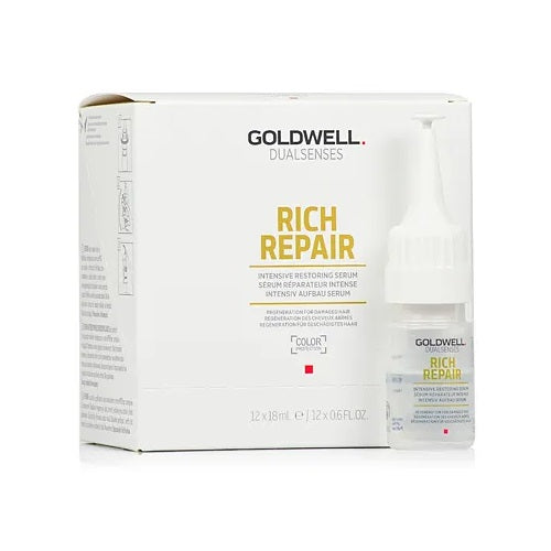 Goldwell Dualsenses Rich Repair Intensive Restoring Serum intensywne serum w ampułkach do włosów zniszczonych 12x18ml