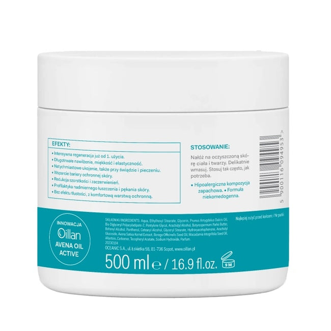Oillan Nawilżający dermo-krem 500ml
