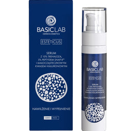 BasicLab Esteticus serum z 10% trehalozą 5% peptydem SNAP-8 i małocząsteczkowym kwasem hialuronowym 50ml