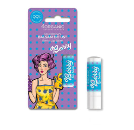 4organic Pin-up Girl naturalny balsam do ust Berry 5g