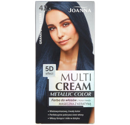 Joanna Multi Cream Metallic Color farba do włosów 42.5 Granatowa Czerń