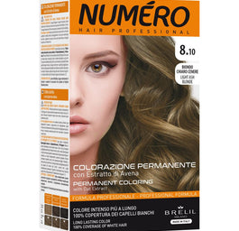 NUMERO Permanent Coloring farba do włosów 8.10 Light Ash Blonde 140ml