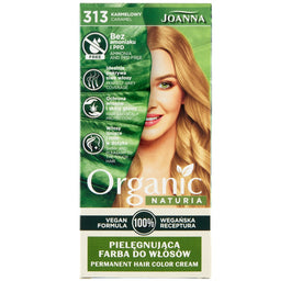 Joanna Naturia Organic pielęgnująca farba do włosów 313 Karmelowy