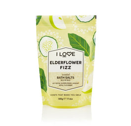 I Love Scented Bath Salts kojąco-relaksująca sól do kąpieli Elderflower Fizz 500g