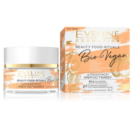Eveline Cosmetics Natural Beauty Foods Bio Vegan ultraodżywczy krem do twarzy do cery suchej i odwodnionej 50ml