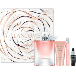 Lancome La Vie Est Belle zestaw woda perfumowana spray 100ml + woda perfumowana 10ml + balsam do ciała 50ml + Advanced Genifique Serum 10ml