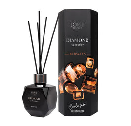 LORIS Diamond Exclusive Reed Diffuser dyfuzor zapachowy z patyczkami Bursztyn 110ml