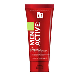 AA Men Active Care 3w1 peelingujący żel do mycia twarzy 150ml