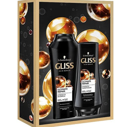 Gliss Ultimate Repair zestaw szampon do włosów 250ml + odżywka do włosów 200ml