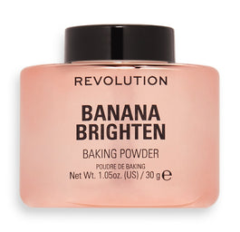 Makeup Revolution Baking Powder rozświetlający sypki puder do twarzy Banana Brighten 30g