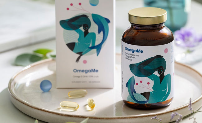 HealthLabs OmegaMe kwasy tłuszczowe Omega 3 DHA i EPA z ryb suplement diety 120 kapsułek