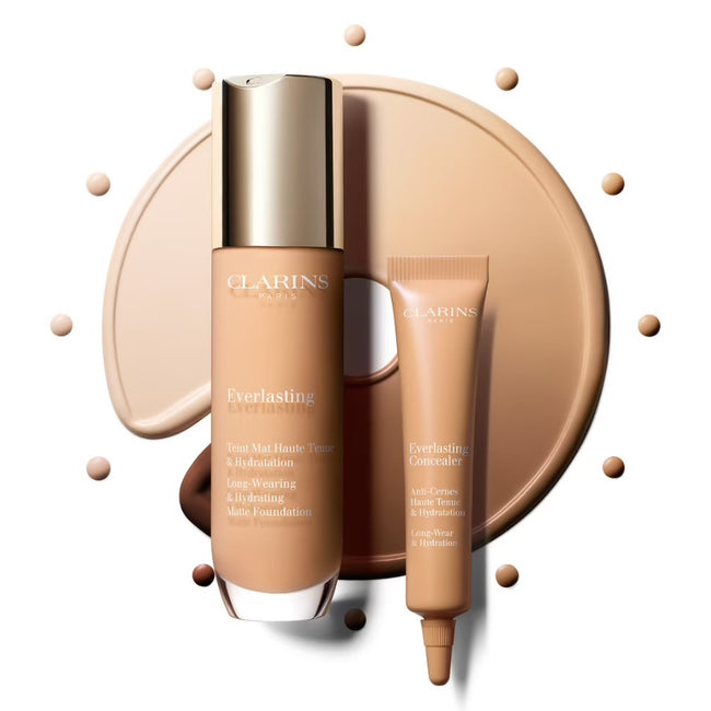 Clarins Everlasting Foundation nawilżający podkład matujący do twarzy 109 Wheat 30ml