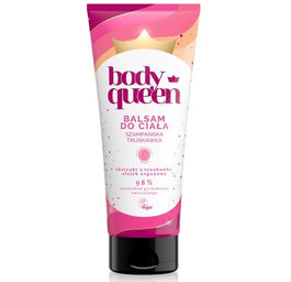 Body Queen Rozświetlający balsam do ciała Szampańska Truskawka 200ml