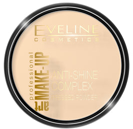 Eveline Cosmetics Art Make Up Anti-Shine Complex Pressed Powder matujący puder mineralny z jedwabiem 30 Ivory 14g