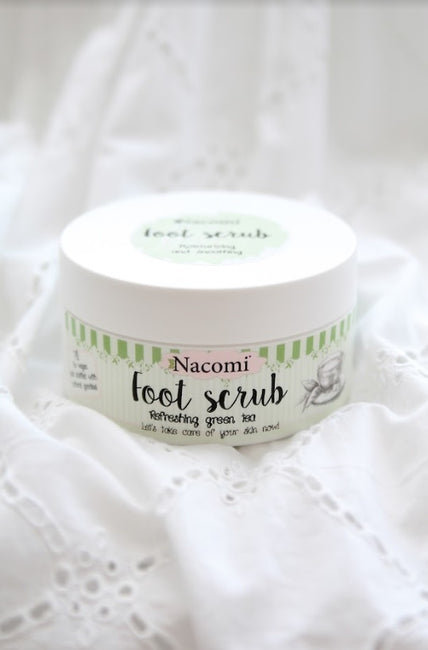 Nacomi Sugar Foot Scrub naturalny cukrowy peeling do stóp Zielona Herbata 125g