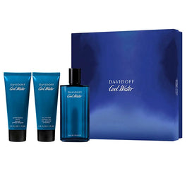 Davidoff Cool Water Men zestaw woda toaletowa spray 125ml + żel pod prysznic 75ml + balsam po goleniu 75ml