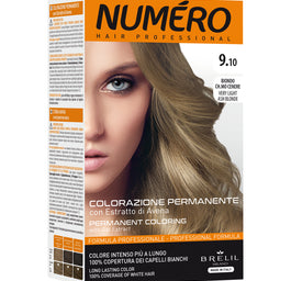 NUMERO Permanent Coloring farba do włosów 9.10 Very Light Ash Blonde 140ml