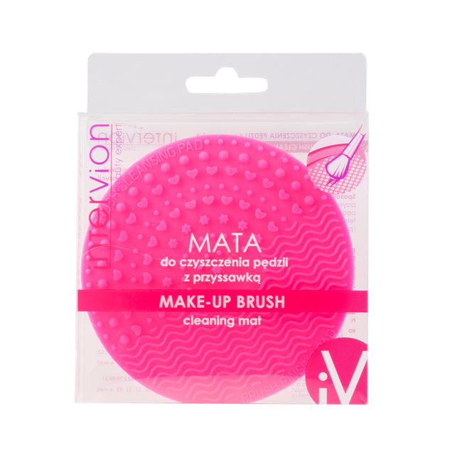 Inter Vion Make-Up Brush Cleaning Mat mata do czyszczenia pędzli z przyssawką
