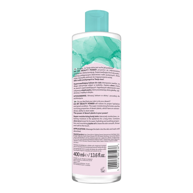 AA My Beauty Power supernawilżający balsam do ciała Aloes 48h 400ml