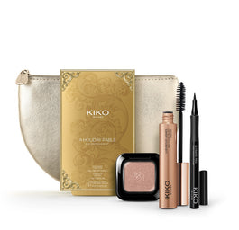KIKO Milano A Holiday Fable Enchanting Eye Kit zestaw cień do powiek 22 1.5g + eyeliner w pisaku 01 1ml + tusz do rzęs 12ml + kosmetyczka