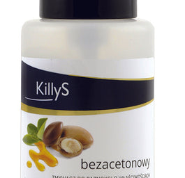 KillyS Acetone-Free Nail Polish Remover bezacetonowy zmywacz do paznokci pompka Olejek Arganowy 50ml