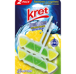 Kret Fresh Power zawieszka do WC Citrus Fresh 2x40g