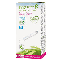 Masmi Tampons tampony z aplikatorem z bawełny organicznej Light 18szt