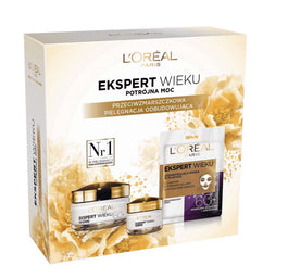 L'Oreal Paris Ekspert Wieku 60+ zestaw krem na dzień 50ml + krem pod oczy 15ml + maska w płachcie 30g