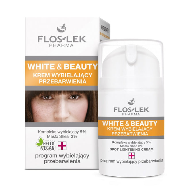 Floslek White & Beauty krem wybielający przebarwienia 50ml