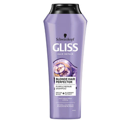 Gliss Kur Blonde Hair Perfector Shampoo szampon do naturalnych farbowanych lub rozjaśnianych blond włosów 250ml