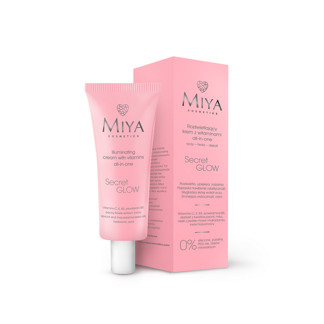 Miya Cosmetics Secret Glow rozświetlający krem z witaminami all-in-one 30ml