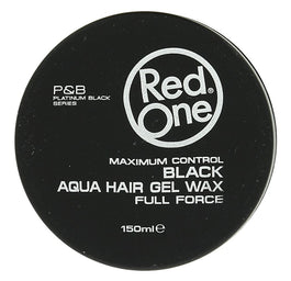 Red One Aqua Hair Gel Wax Full Force wosk do włosów Black 150ml