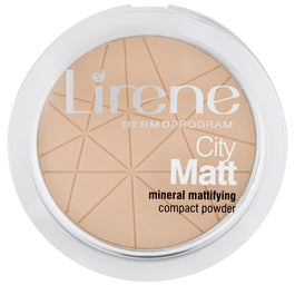 Lirene City Matt Mineral Mattifying Compact Powder mineralny puder matujący 01 Transparentny 9g