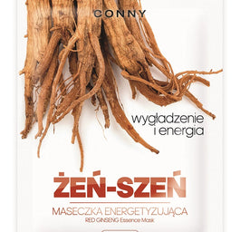 Conny Red Ginseng Essence Mask energetyzująca maseczka w płachcie Żeń-Szeń 23g