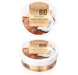 Eveline Cosmetics Extra Soft Bio Coconut silnie odżywczy krem do twarzy i ciała 200ml