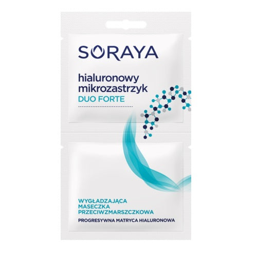 Soraya Hialuronowy Mikrozastrzyk Duo Forte wygładzająca maseczka przeciwzmarszczkowa 2x5ml