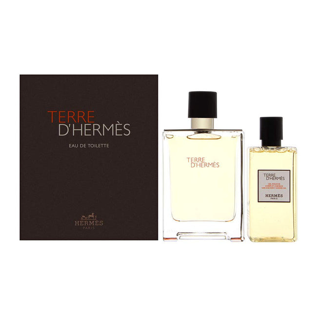 Hermes Terre D'Hermes zestaw woda toaletowa spray 100ml + żel pod prysznic 80ml